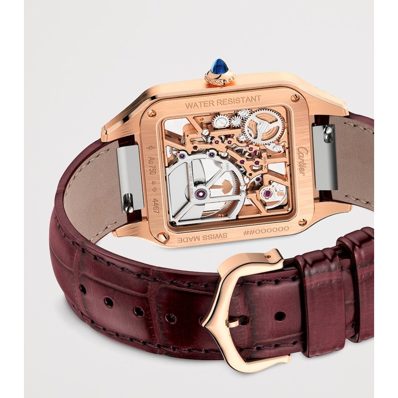 Relógio Santos-Dumont Skeleton em Ouro Rosé 31 mm - Mercado de Luxo - O Maior E-Commerce de Bens, Produtos e Serviços de Luxo do Brasil.