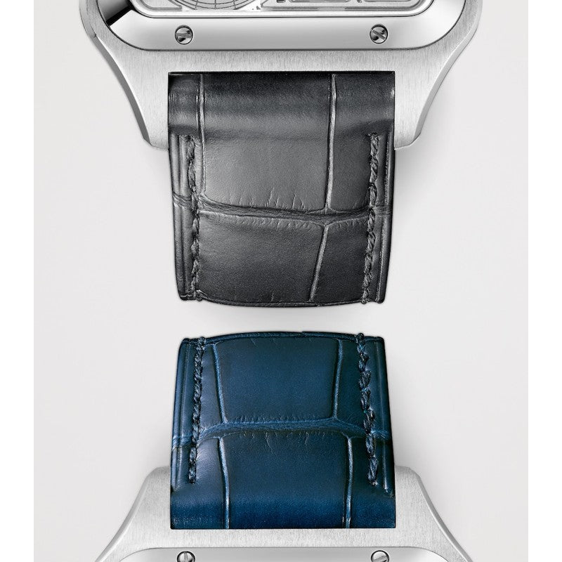 Relógio Santos-Dumont Skeleton em Aço Inoxidável 31 mm - Mercado de Luxo - O Maior E-Commerce de Bens, Produtos e Serviços de Luxo do Brasil.