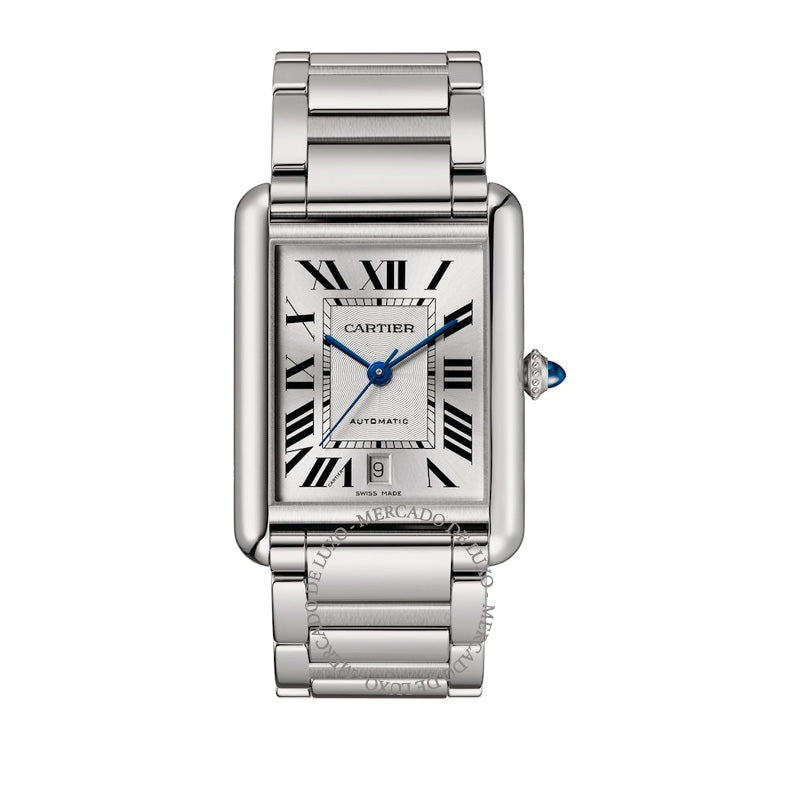 Relógio Tank Must Extra Grande em Aço 31 mm - Mercado de Luxo - O Maior E-Commerce de Bens, Produtos e Serviços de Luxo do Brasil.