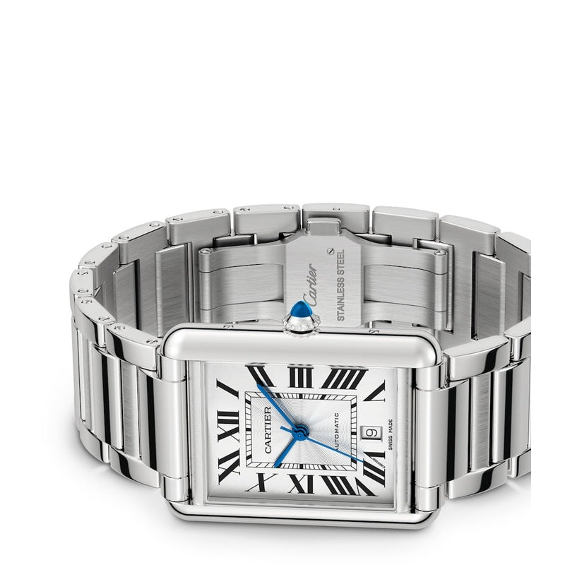 Relógio Tank Must Extra Grande em Aço 31 mm - Mercado de Luxo - O Maior E-Commerce de Bens, Produtos e Serviços de Luxo do Brasil.