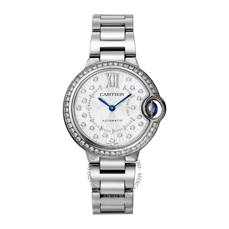 Relógio Ballon Bleu de Cartier em Aço Inoxidável e Diamante 33 mm - Mercado de Luxo - O Maior E-Commerce de Bens, Produtos e Serviços de Luxo do Brasil.