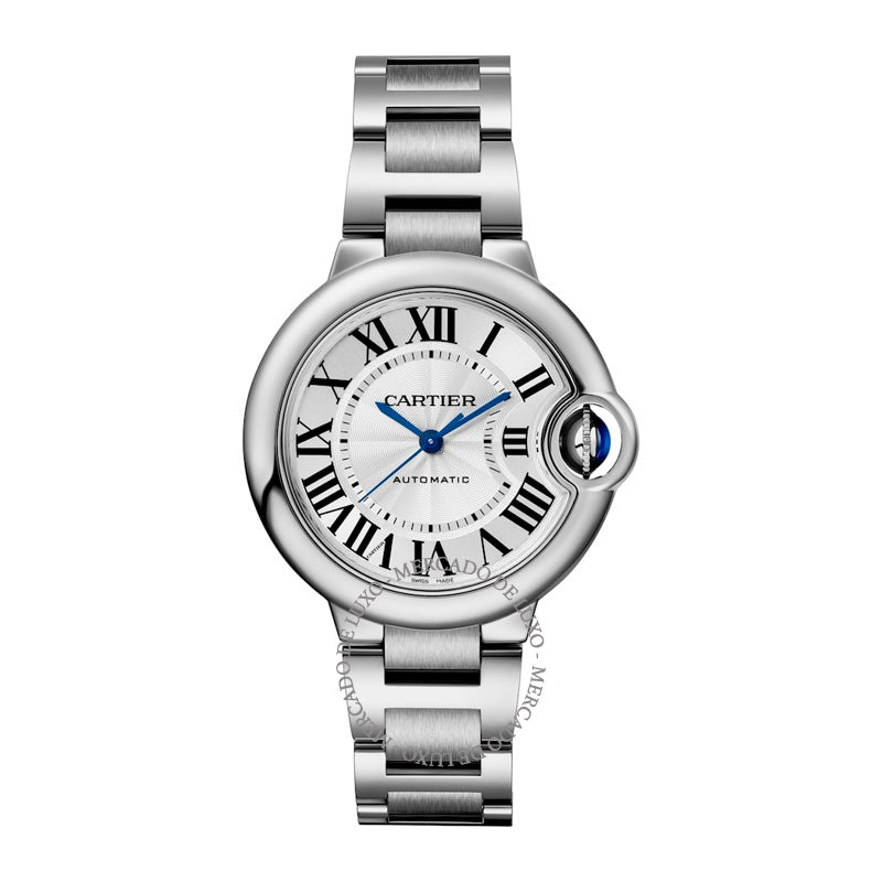 Relógio Ballon Bleu de Cartier em Aço Inoxidável 33 mm - Mercado de Luxo - O Maior E-Commerce de Bens, Produtos e Serviços de Luxo do Brasil.