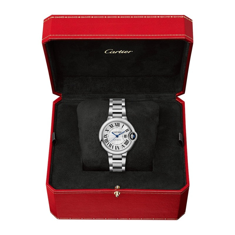 Relógio Ballon Bleu de Cartier em Aço Inoxidável 33 mm - Mercado de Luxo - O Maior E-Commerce de Bens, Produtos e Serviços de Luxo do Brasil.