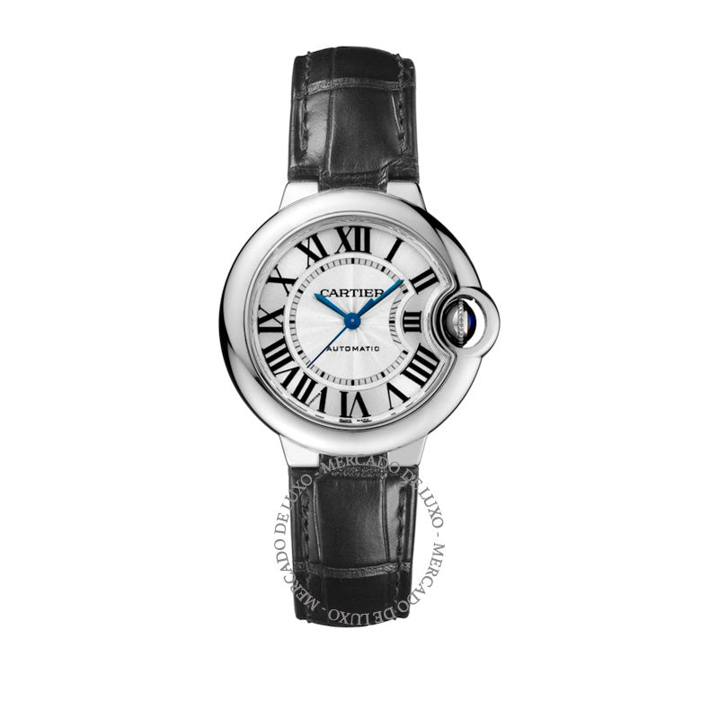 Relógio Ballon Bleu de Cartier em Aço Inoxidável 33 mm - Mercado de Luxo - O Maior E-Commerce de Bens, Produtos e Serviços de Luxo do Brasil.
