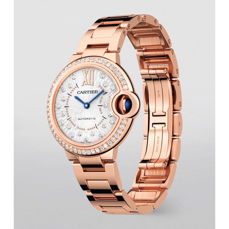 Relógio Ballon Bleu de Cartier em Ouro Rosé e Diamante 33 mm - Mercado de Luxo - O Maior E-Commerce de Bens, Produtos e Serviços de Luxo do Brasil.