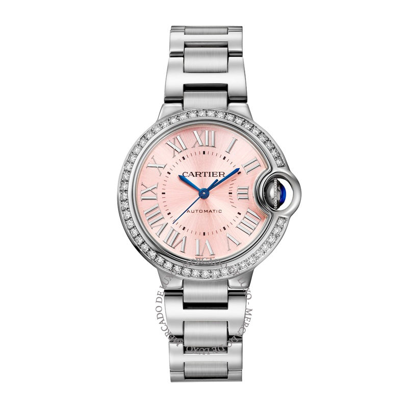 Relógio Ballon Bleu de Cartier em Aço Inoxidável e Diamante 33 mm - Mercado de Luxo - O Maior E-Commerce de Bens, Produtos e Serviços de Luxo do Brasil.