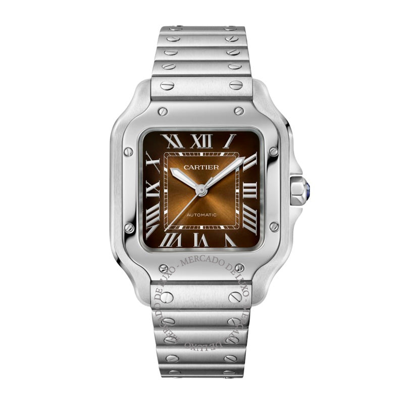 Relógio Santos de Cartier Médio em Aço 351 mm - Mercado de Luxo - O Maior E-Commerce de Bens, Produtos e Serviços de Luxo do Brasil.