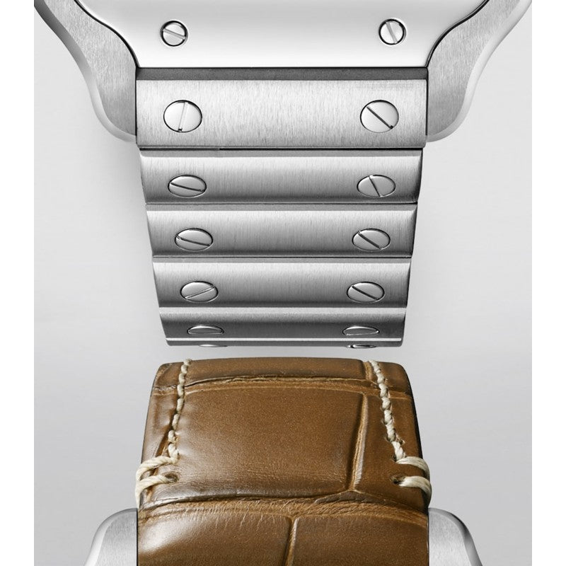 Relógio Santos de Cartier Médio em Aço 351 mm - Mercado de Luxo - O Maior E-Commerce de Bens, Produtos e Serviços de Luxo do Brasil.