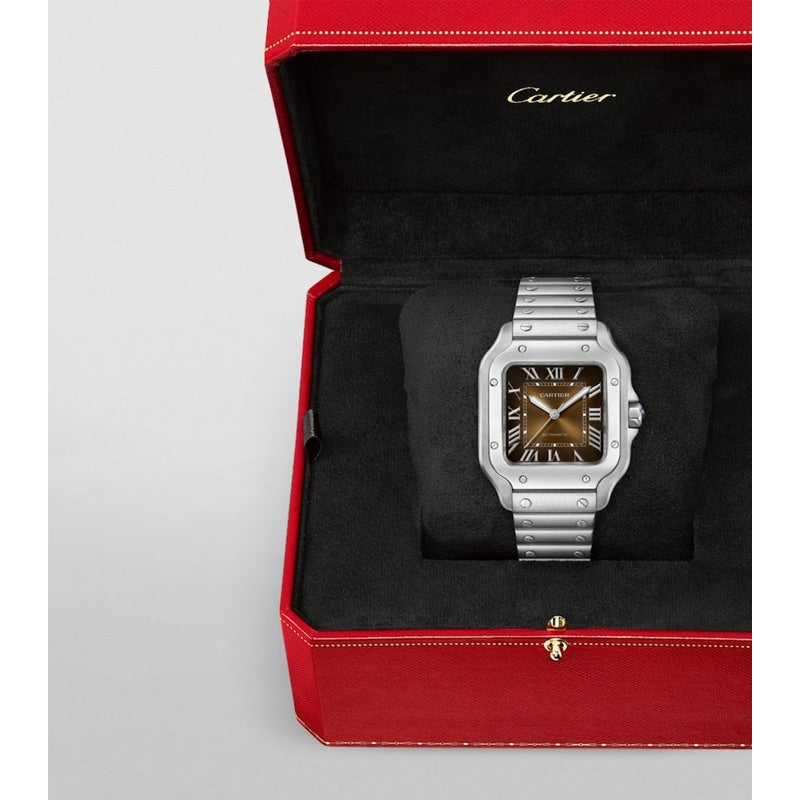 Relógio Santos de Cartier Médio em Aço 351 mm - Mercado de Luxo - O Maior E-Commerce de Bens, Produtos e Serviços de Luxo do Brasil.