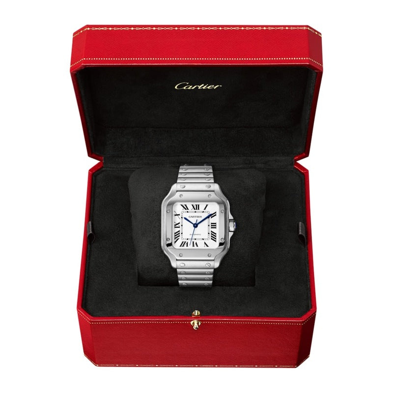 Relógio Santos de Cartier em Aço Inoxidável 351 mm - Mercado de Luxo - O Maior E-Commerce de Bens, Produtos e Serviços de Luxo do Brasil.