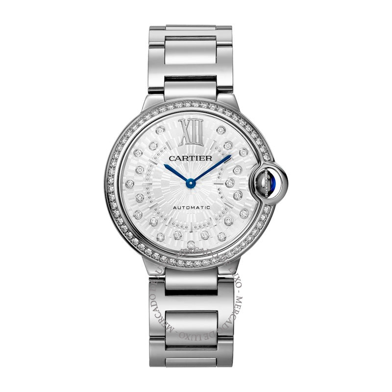 Relógio Ballon Bleu de Cartier em Aço Inoxidável e Diamante 36 mm - Mercado de Luxo - O Maior E-Commerce de Bens, Produtos e Serviços de Luxo do Brasil.