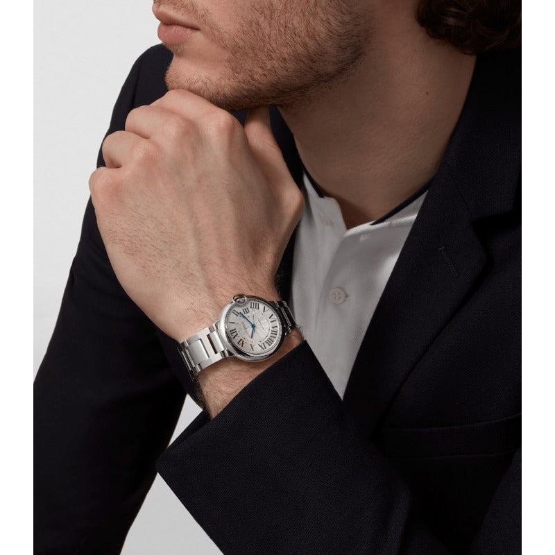 Relógio Ballon Bleu de Cartier em Aço Inoxidável 366 mm - Mercado de Luxo - O Maior E-Commerce de Bens, Produtos e Serviços de Luxo do Brasil.