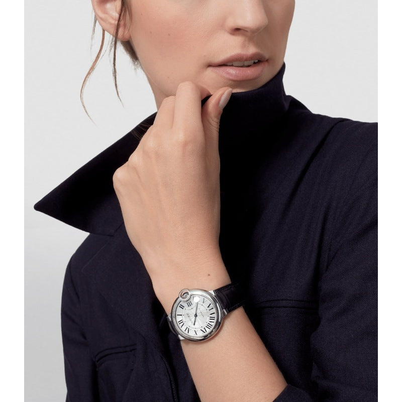 Relógio Ballon Bleu de Cartier em Aço Inoxidável 36 mm - Mercado de Luxo - O Maior E-Commerce de Bens, Produtos e Serviços de Luxo do Brasil.