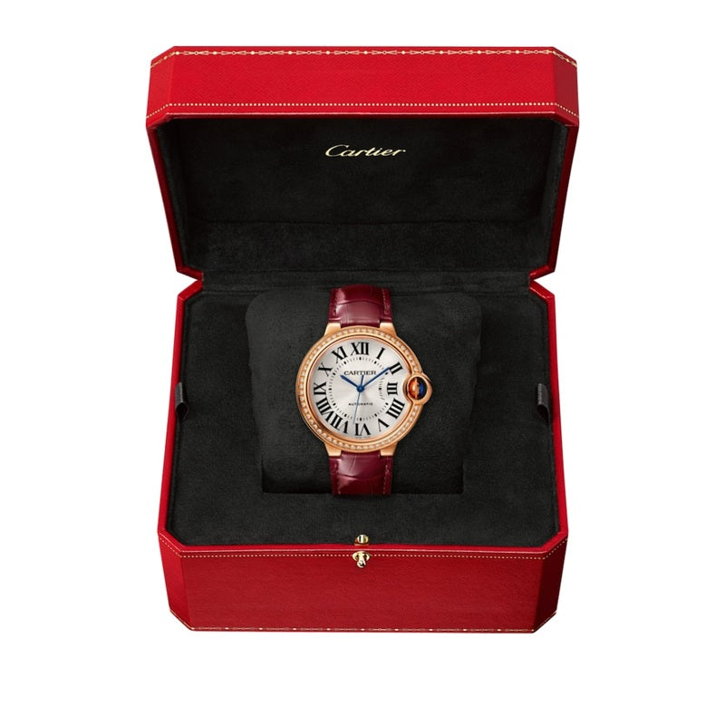 Relógio Ballon Bleu de Cartier em Ouro Rosé e Diamante 36 mm - Mercado de Luxo - O Maior E-Commerce de Bens, Produtos e Serviços de Luxo do Brasil.