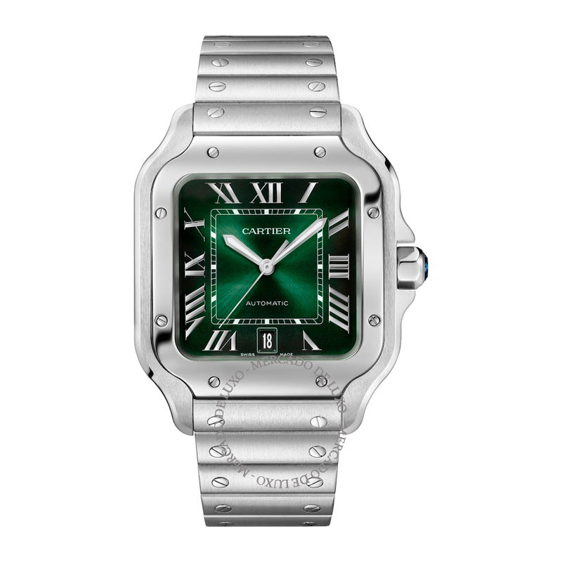 Relógio Santos de Cartier em Aço 40 mm - Mercado de Luxo - O Maior E-Commerce de Bens, Produtos e Serviços de Luxo do Brasil.