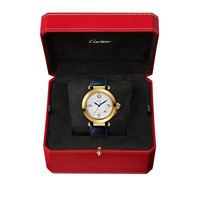 Relógio Pasha de Cartier em Ouro Amarelo 41 mm - Mercado de Luxo - O Maior E-Commerce de Bens, Produtos e Serviços de Luxo do Brasil.