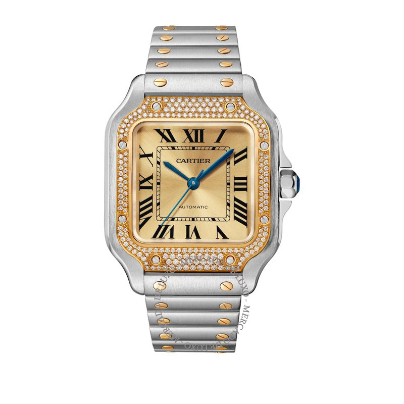 Relógio Santos de Cartier em Aço Inoxidável e Diamante 42 mm - Mercado de Luxo - O Maior E-Commerce de Bens, Produtos e Serviços de Luxo do Brasil.