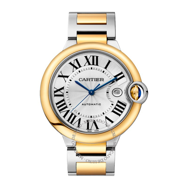 Relógio Ballon Bleu de Cartier em Ouro Amarelo e Aço Inoxidável 42 mm - Mercado de Luxo - O Maior E-Commerce de Bens, Produtos e Serviços de Luxo do Brasil.