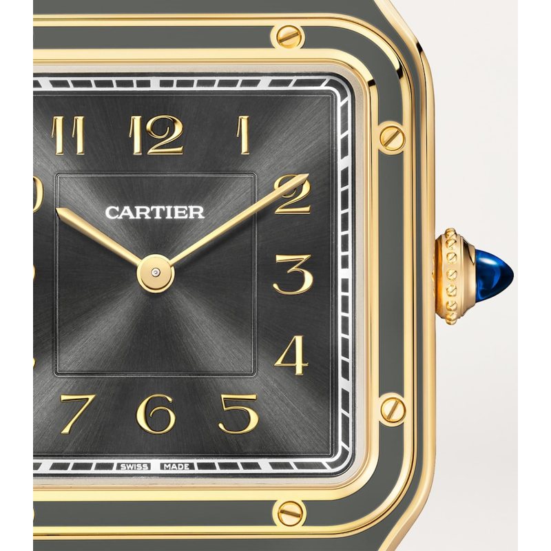 Relógio Santos-Dumont Grande Ouro Amarelo e Safira 43 mm - Mercado de Luxo - O Maior E-Commerce de Bens, Produtos e Serviços de Luxo do Brasil.