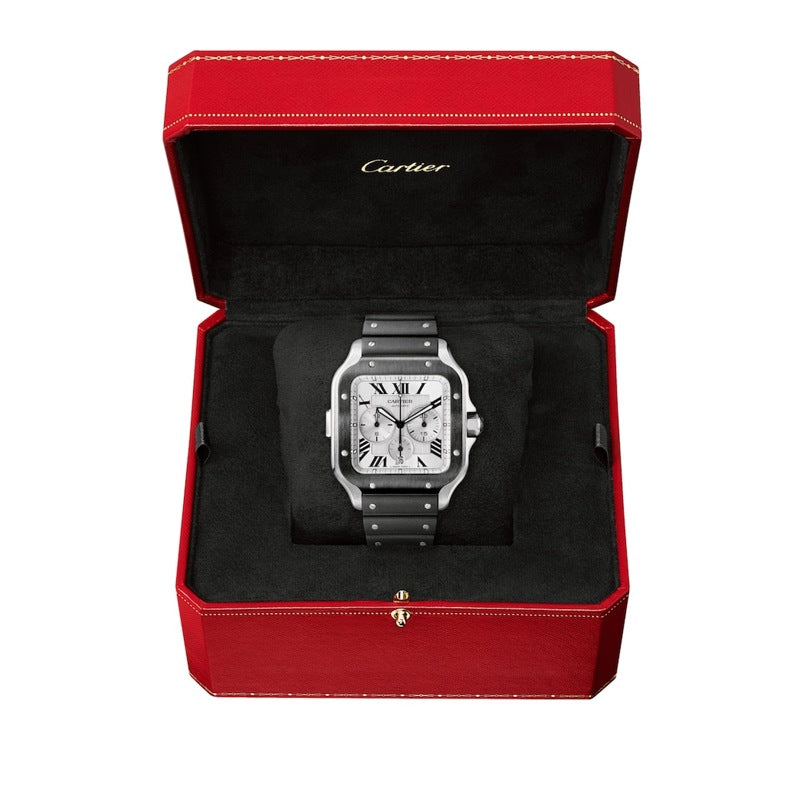 Relógio Santos de Cartier em Aço Inoxidável 43 mm - Mercado de Luxo - O Maior E-Commerce de Bens, Produtos e Serviços de Luxo do Brasil.