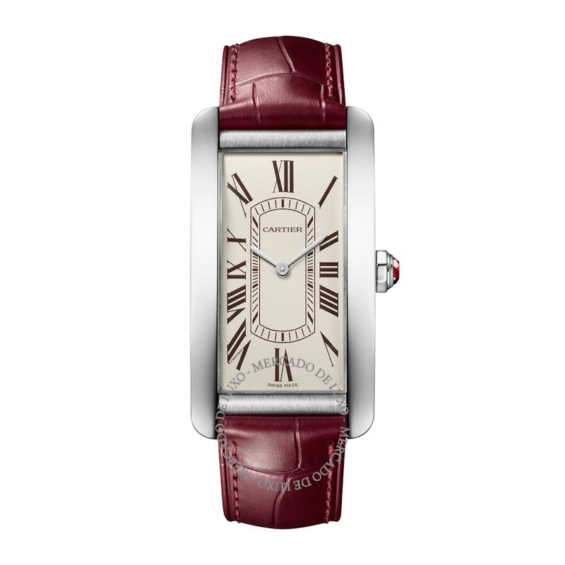 Relógio Tank Américaine em Platina 44 mm - Mercado de Luxo - O Maior E-Commerce de Bens, Produtos e Serviços de Luxo do Brasil.