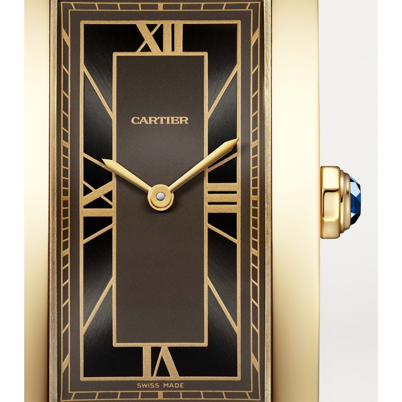 Relógio Tank Américaine Grande em Ouro Amarelo 44 mm - Mercado de Luxo - O Maior E-Commerce de Bens, Produtos e Serviços de Luxo do Brasil.