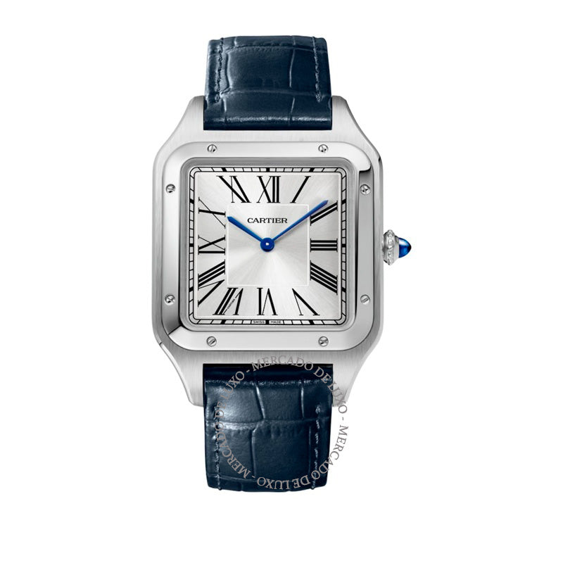 Relógio Santos-Dumont em Aço Inox 46 mm - Mercado de Luxo - O Maior E-Commerce de Bens, Produtos e Serviços de Luxo do Brasil.