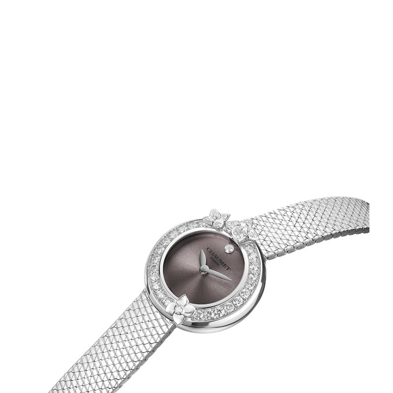 Relógio Hortensia em Aço Inoxidável e Diamante 22 mm - Mercado de Luxo - O Maior E-Commerce de Bens, Produtos e Serviços de Luxo do Brasil.