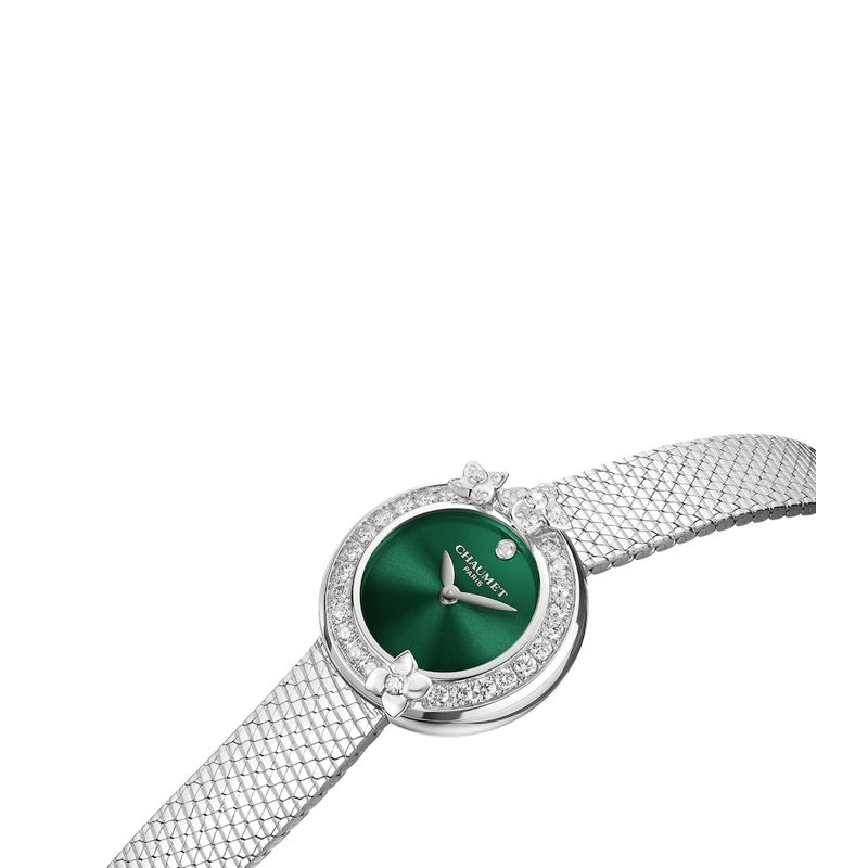 Relógio Hortensia em Aço Inoxidável e Diamante 22 mm - Mercado de Luxo - O Maior E-Commerce de Bens, Produtos e Serviços de Luxo do Brasil.