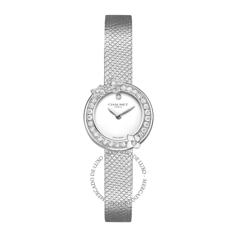 Relógio Hortensia em Aço Inoxidável e Diamante 22 mm - Mercado de Luxo - O Maior E-Commerce de Bens, Produtos e Serviços de Luxo do Brasil.