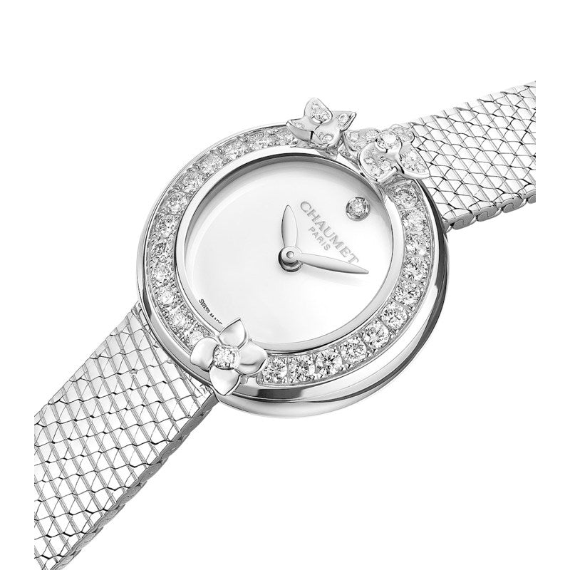 Relógio Hortensia em Aço Inoxidável e Diamante 22 mm - Mercado de Luxo - O Maior E-Commerce de Bens, Produtos e Serviços de Luxo do Brasil.