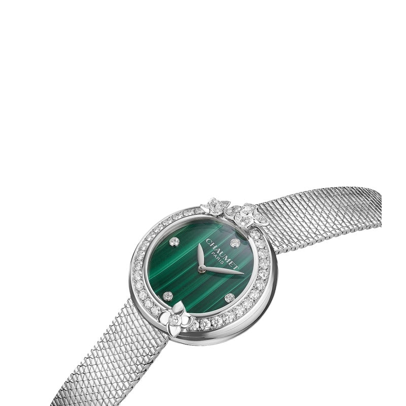 Relógio Hortensia em Aço Inoxidável e Diamante 28 mm - Mercado de Luxo - O Maior E-Commerce de Bens, Produtos e Serviços de Luxo do Brasil.