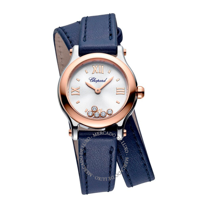 Relógio Happy Sport em Ouro Rosé e Diamante 25 mm - Mercado de Luxo - O Maior E-Commerce de Bens, Produtos e Serviços de Luxo do Brasil.