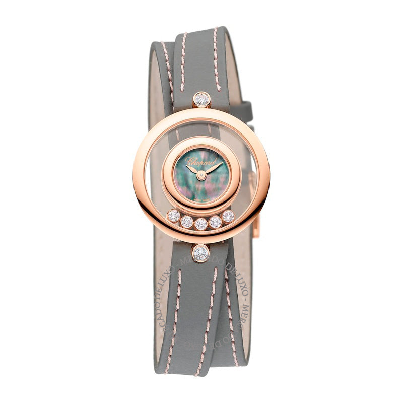 Relógio Happy Diamonds em Ouro Rosé e Diamantes 26 mm - Mercado de Luxo - O Maior E-Commerce de Bens, Produtos e Serviços de Luxo do Brasil.