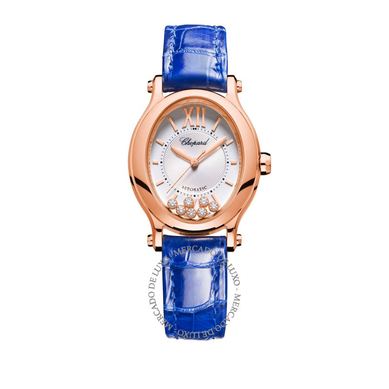 Relógio Happy Sport Oval em Ouro Rosé 29 mm - Mercado de Luxo - O Maior E-Commerce de Bens, Produtos e Serviços de Luxo do Brasil.