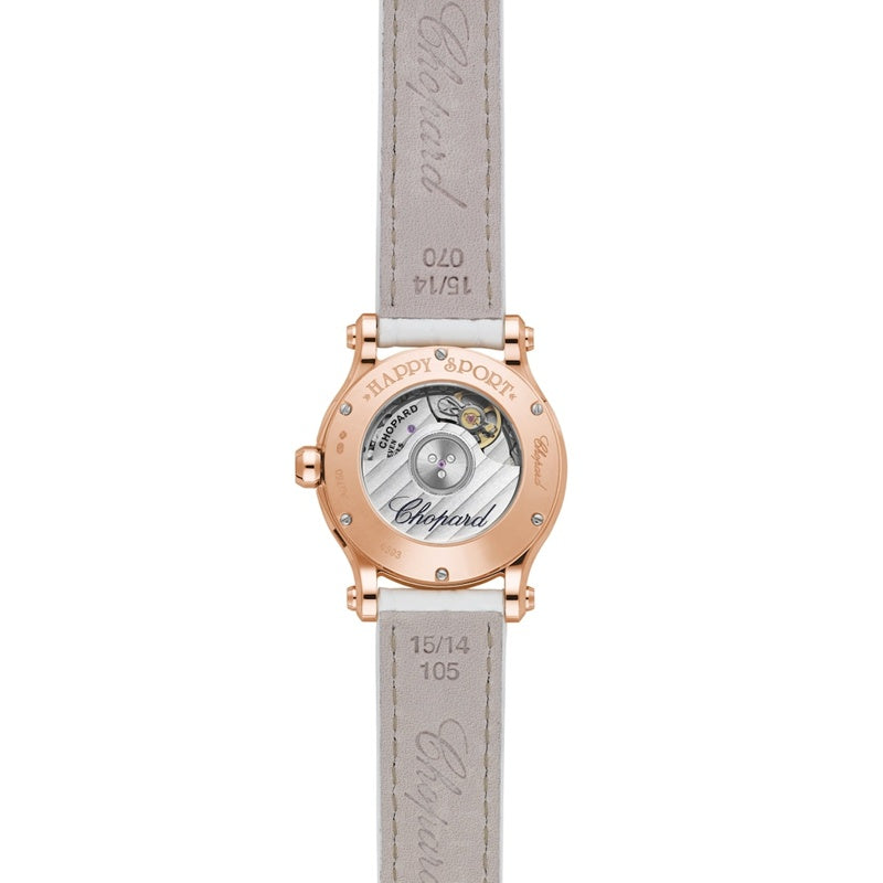 Relógio Happy Sport Automático em Ouro Rosé e Diamantes 30 mm - Mercado de Luxo - O Maior E-Commerce de Bens, Produtos e Serviços de Luxo do Brasil.