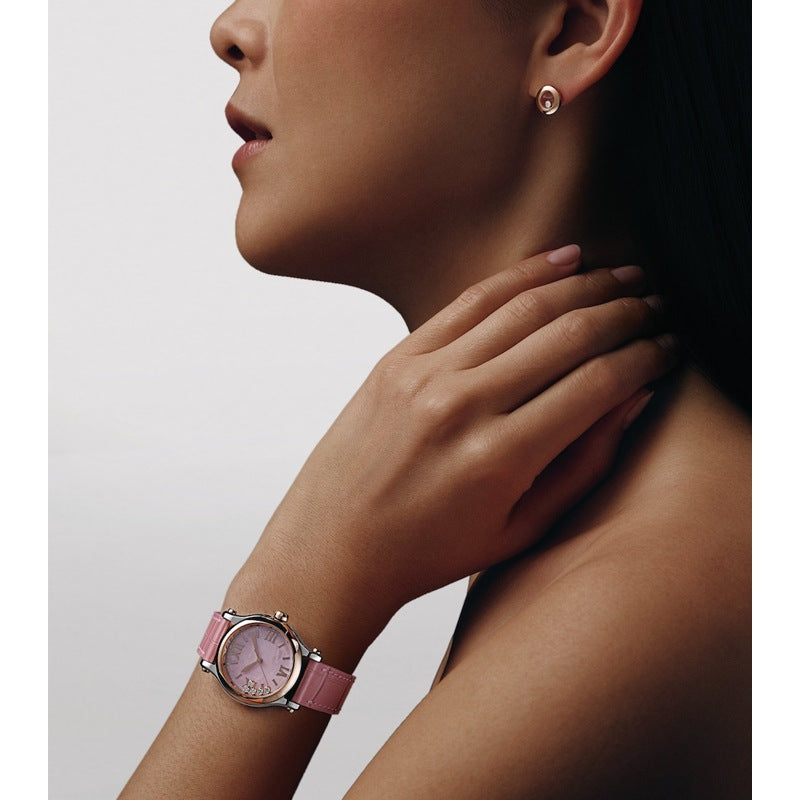 Relógio Happy Sport Automático em Ouro Rosé 30 mm - Mercado de Luxo - O Maior E-Commerce de Bens, Produtos e Serviços de Luxo do Brasil.