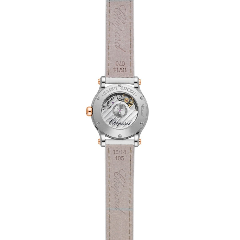 Relógio Happy Sport em Ouro Rosé Aço Inoxidável e Diamante 30 mm - Mercado de Luxo - O Maior E-Commerce de Bens, Produtos e Serviços de Luxo do Brasil.