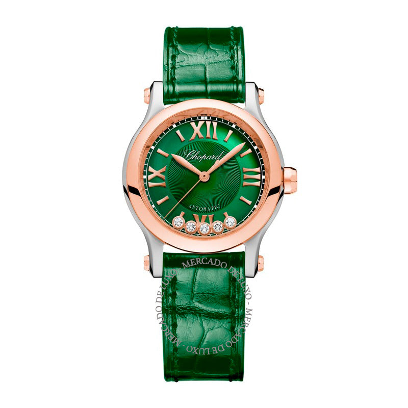 Relógio Happy Sport em Ouro Rosé aço e Diamante 30 mm - Mercado de Luxo - O Maior E-Commerce de Bens, Produtos e Serviços de Luxo do Brasil.