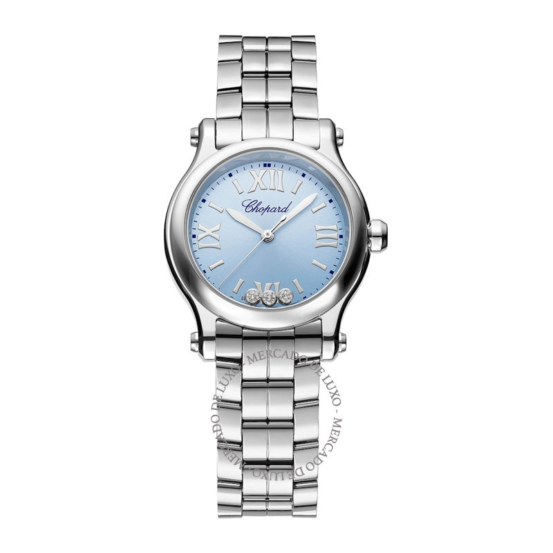 Relógio Happy Sport em Aço Inoxidável e Diamante 30 mm - Mercado de Luxo - O Maior E-Commerce de Bens, Produtos e Serviços de Luxo do Brasil.