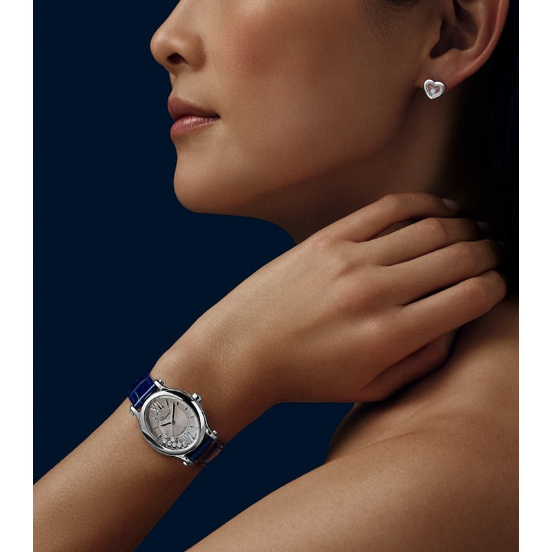 Relógio Happy Sport Oval em Aço Inoxidável e Diamante 31 mm - Mercado de Luxo - O Maior E-Commerce de Bens, Produtos e Serviços de Luxo do Brasil.