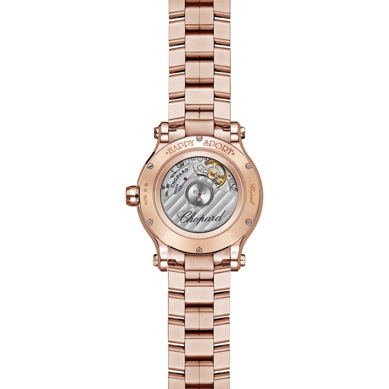 Relógio Happy Sport Automático em Ouro Rosé e Diamantes 33 mm - Mercado de Luxo - O Maior E-Commerce de Bens, Produtos e Serviços de Luxo do Brasil.