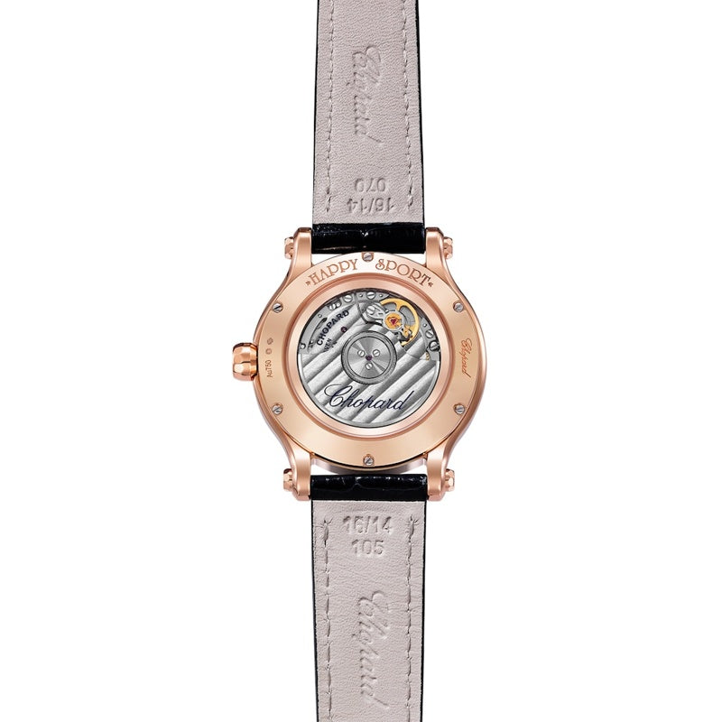 Relógio Happy Sport Automático em Ouro Rosé e Diamantes 33 mm - Mercado de Luxo - O Maior E-Commerce de Bens, Produtos e Serviços de Luxo do Brasil.