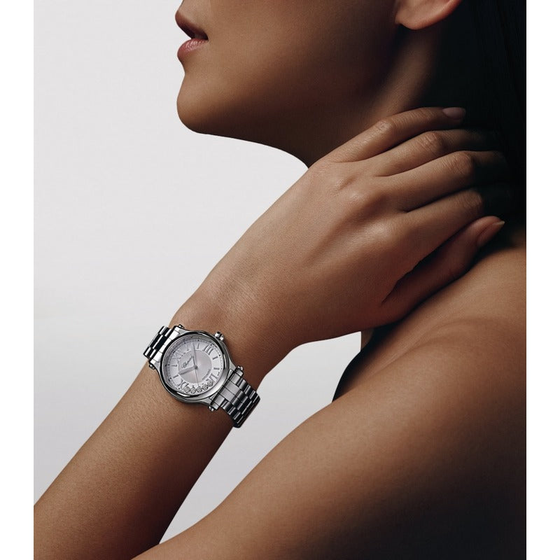 Relógio Happy Sport Automático em Aço Inoxidável e Diamante 33 mm - Mercado de Luxo - O Maior E-Commerce de Bens, Produtos e Serviços de Luxo do Brasil.