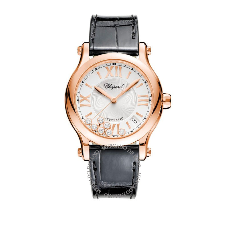 Relógio Happy Sport Automático em Ouro Rosé 36 mm - Mercado de Luxo - O Maior E-Commerce de Bens, Produtos e Serviços de Luxo do Brasil.