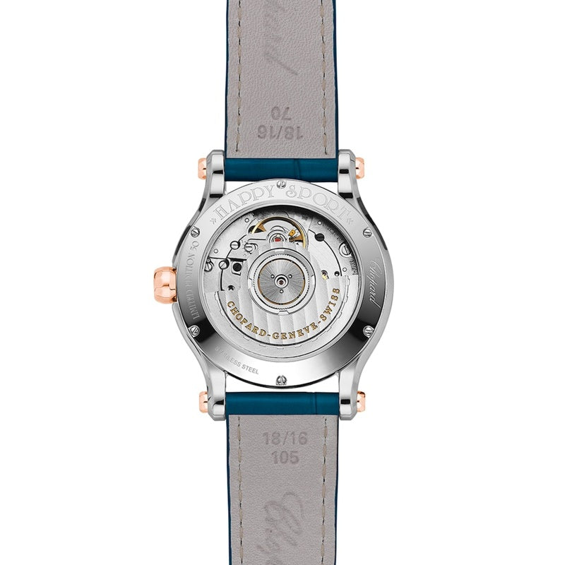 Relógio Happy Sport em Ouro Rosé Aço Inoxidável e Diamante 36 mm - Mercado de Luxo - O Maior E-Commerce de Bens, Produtos e Serviços de Luxo do Brasil.