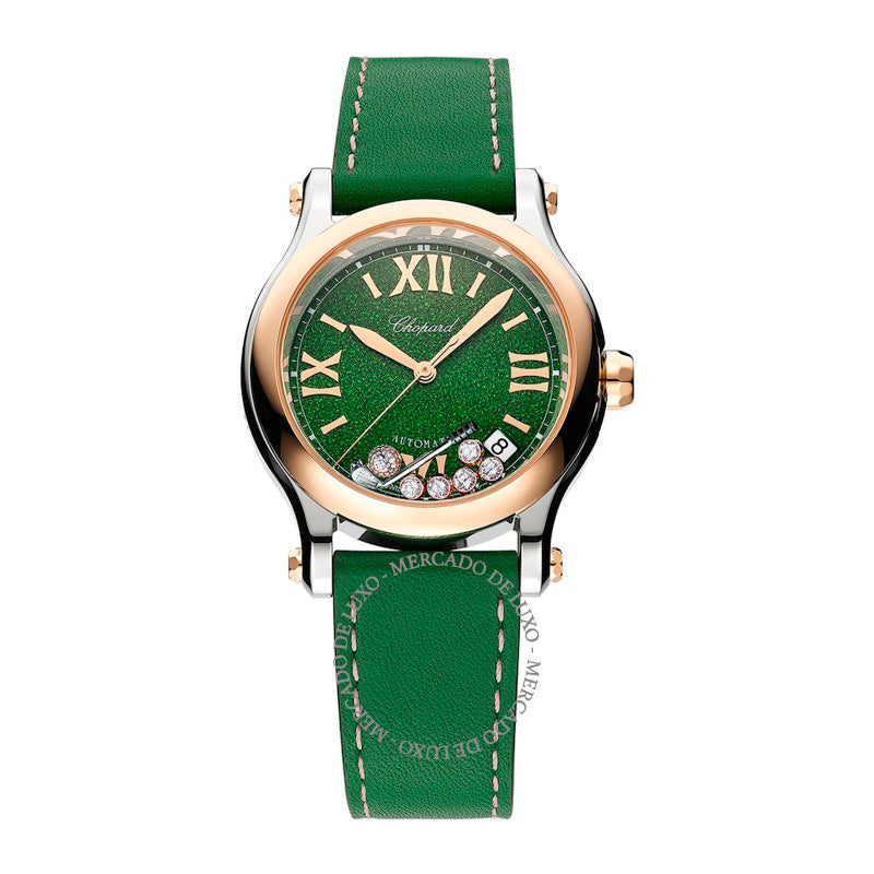 Relógio Happy Sport em Ouro Rosé e Diamantes 36 mm - Mercado de Luxo - O Maior E-Commerce de Bens, Produtos e Serviços de Luxo do Brasil.