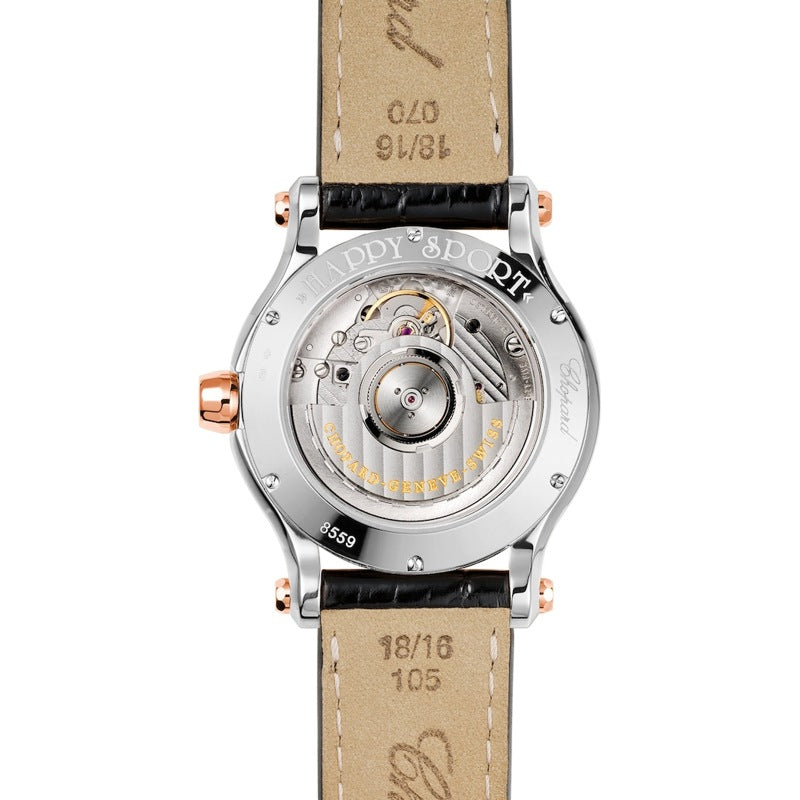 Relógio Happy Sport em Ouro Rosé e Diamantes 36 mm - Mercado de Luxo - O Maior E-Commerce de Bens, Produtos e Serviços de Luxo do Brasil.