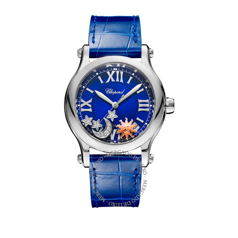 Relógio Happy Sport Sun Moon and Stars em Aço Inoxidável e Diamante 36 mm - Mercado de Luxo - O Maior E-Commerce de Bens, Produtos e Serviços de Luxo do Brasil.