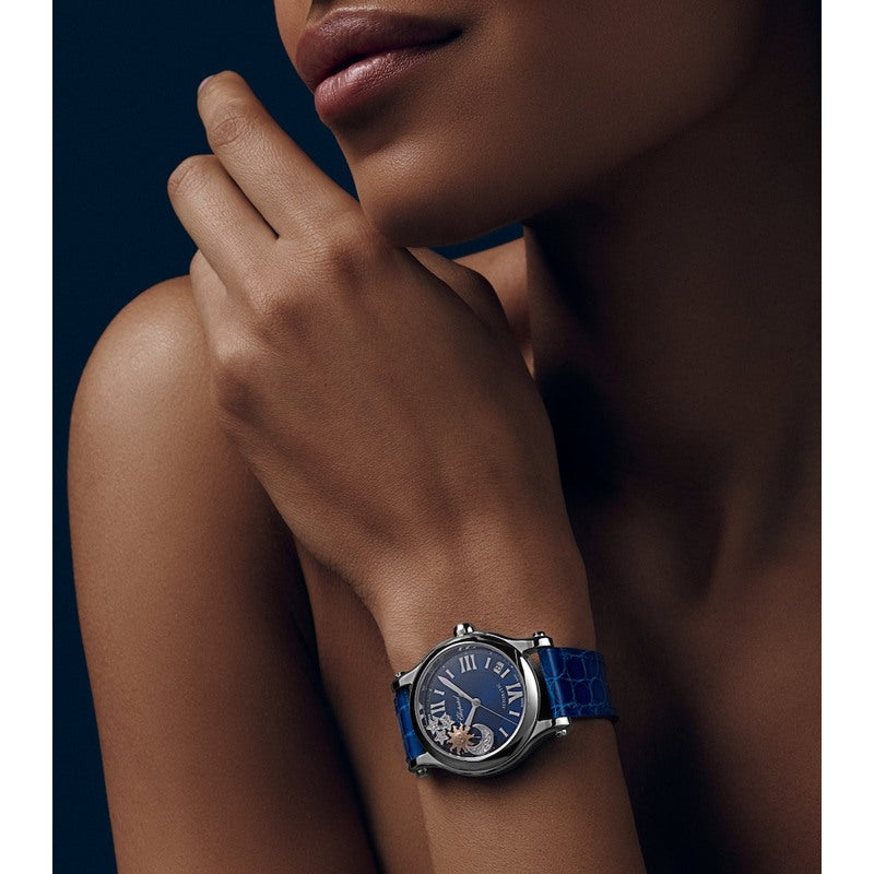 Relógio Happy Sport Sun Moon and Stars em Aço Inoxidável e Diamante 36 mm - Mercado de Luxo - O Maior E-Commerce de Bens, Produtos e Serviços de Luxo do Brasil.